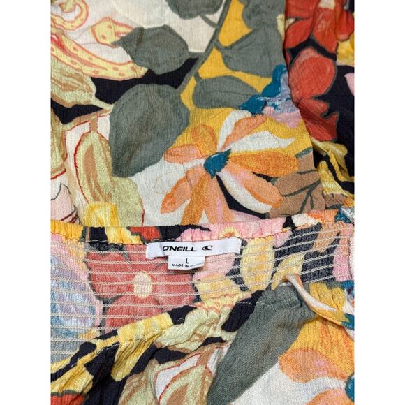 O’Neill Marlie Floral Mini Dress L - Picture 5 of 9